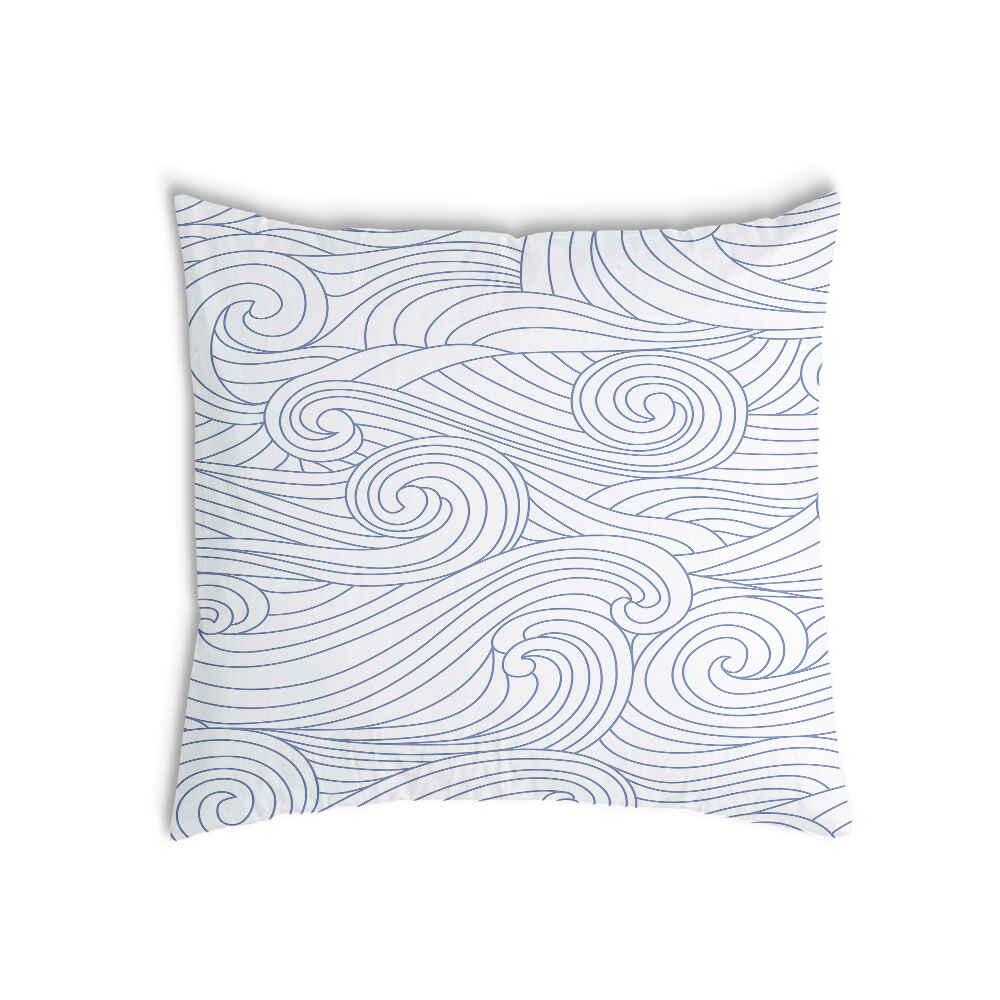 Almohada de salud olas azules