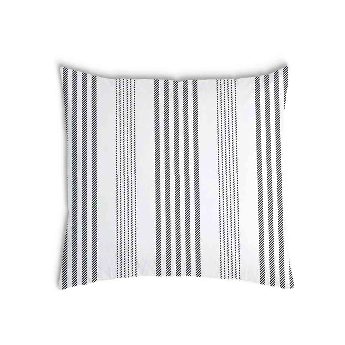 Almohada de salud gris con rayas gruesas y delgadas