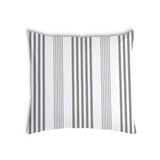 Almohada de salud gris con rayas gruesas y delgadas