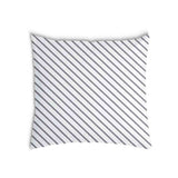 Almohada de salud con rayas grises horizontales