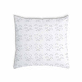 Almohada de salud blanca con nubes