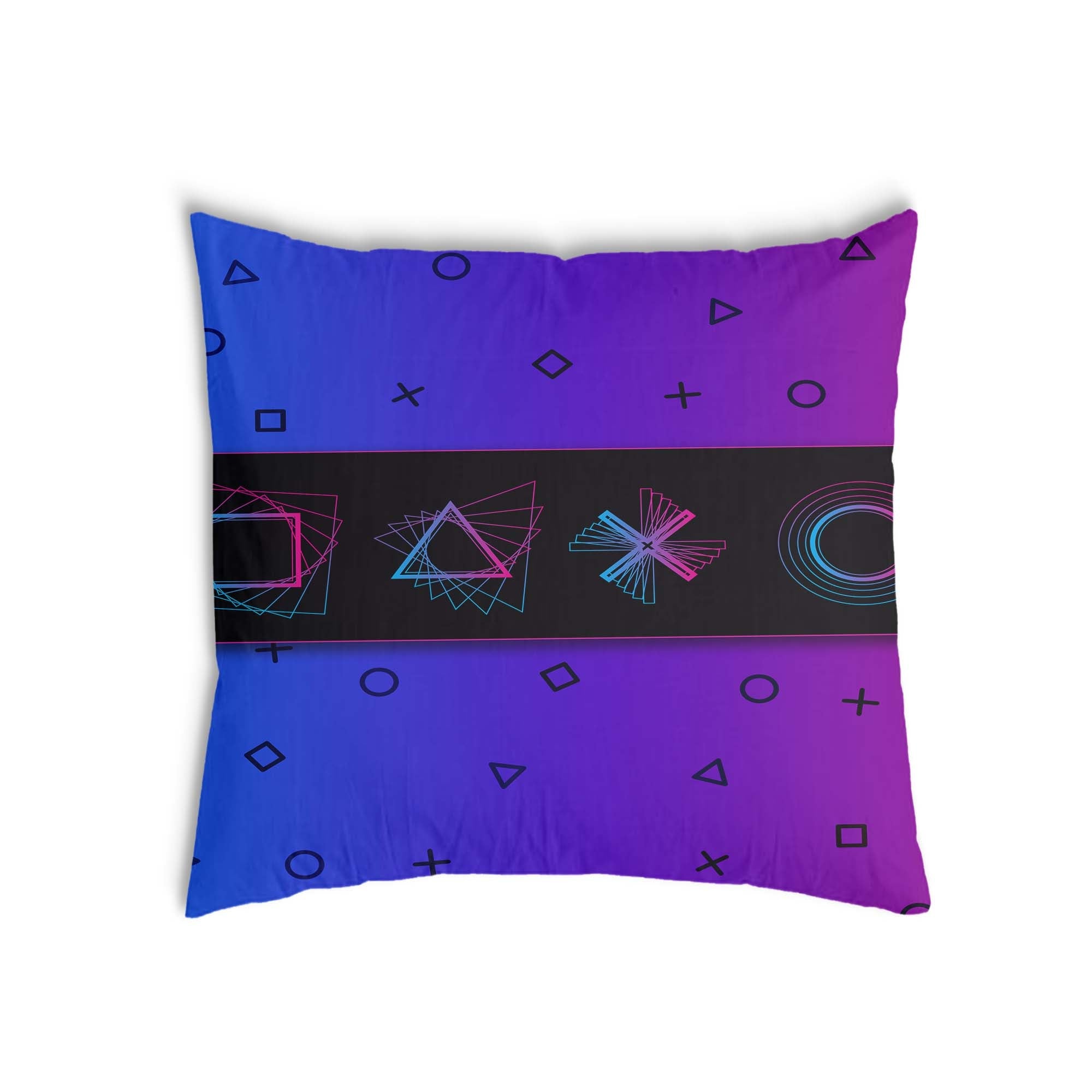 Almohada de salud morada con formas