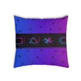 Almohada de salud morada con formas