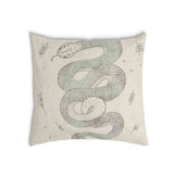 Almohada de salud beige con serpiente