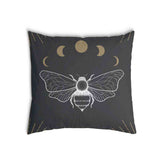 Almohada de salud negra con polilla