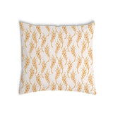 Almohada de salud blanca con trigo amarillo