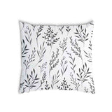 Almohada de salud blanca con ramas negras
