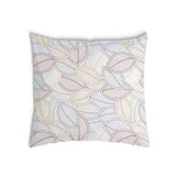 Almohada de salud con hojas de palma coloridas