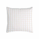 Almohada de salud naranja beige a cuadros