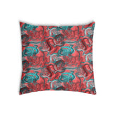 Almohada de salud abstracta roja