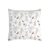Almohada de salud blanca con animales adorables