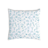 Almohada de salud blanca con juguetes