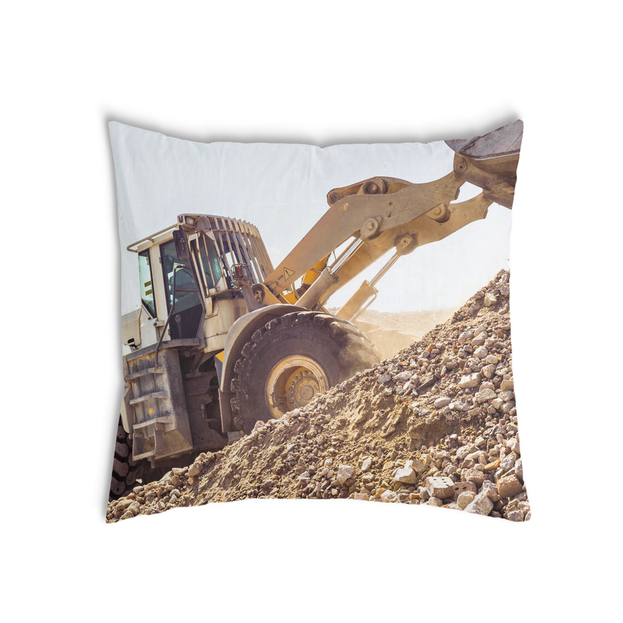 Almohada de salud tractor en la montaña