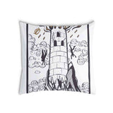 Almohada de salud blanca con torre