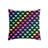 Almohada de salud corazones coloridos