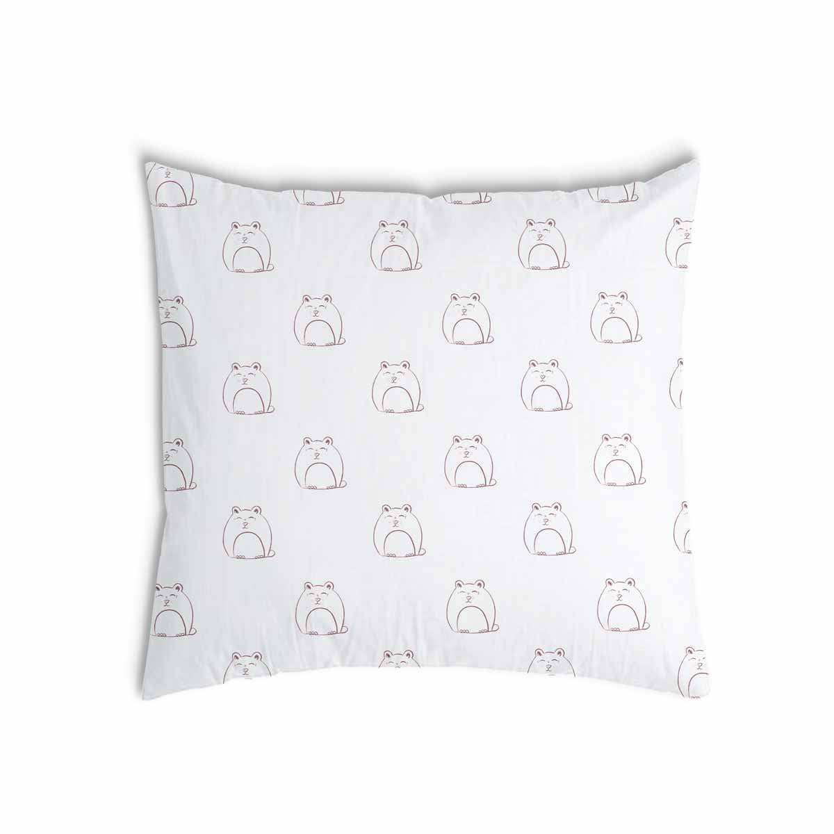 Almohada de salud blanca con gato