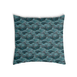 Almohada de salud ondas turquesa-verde