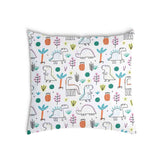 Almohada de salud con dinosaurios coloridos