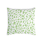 Almohada de salud Signos de interrogación verdes
