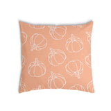 Almohada de salud naranja con calabaza