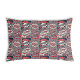Almohada de salud roja con cómic
