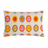 Almohada de salud beige con sol