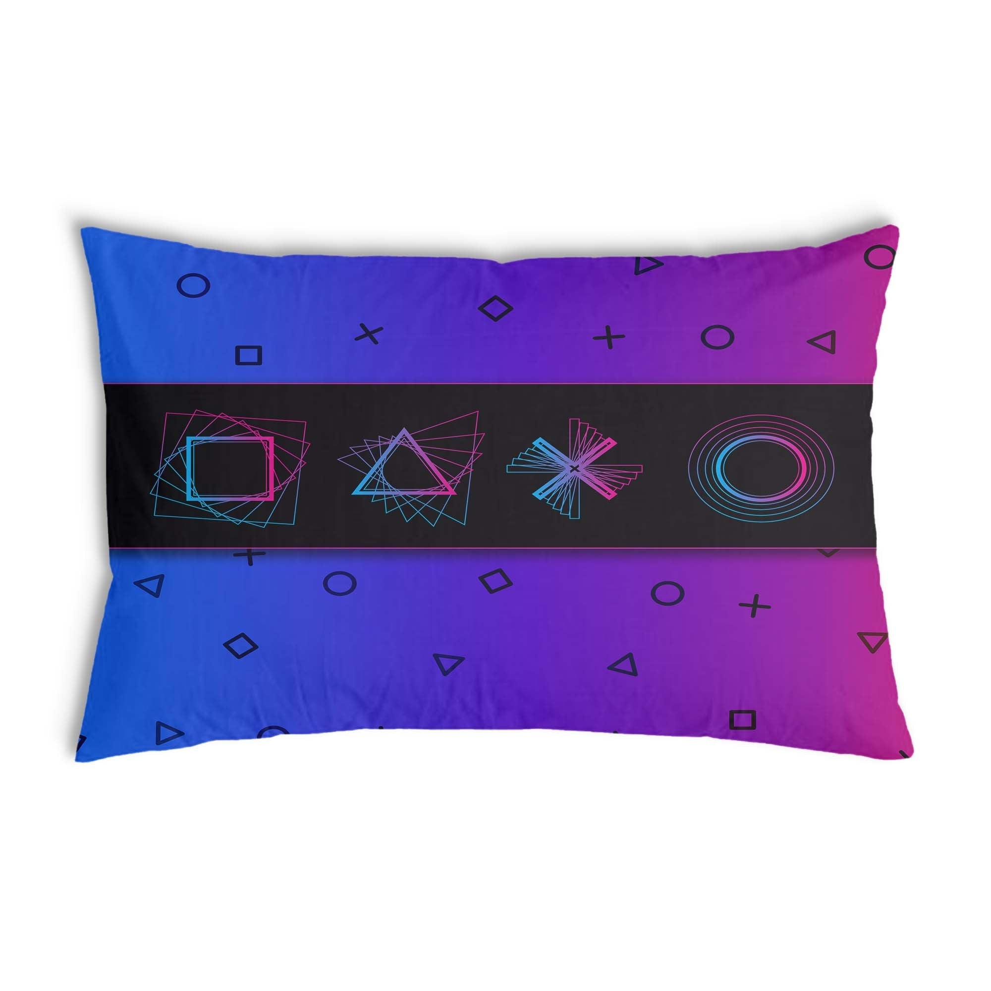 Almohada de salud morada con formas