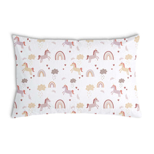 Almohada de salud con funda de algodón unicornio