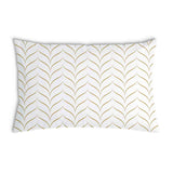 Almohada de salud con forma de V dorada
