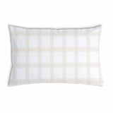 Almohada de salud naranja cuadros verdes