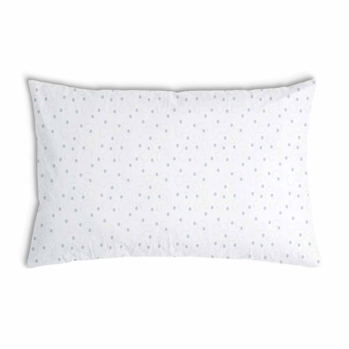 Almohada de salud blanca con puntos grises