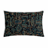 Almohada de salud con patrón hawaiano verde