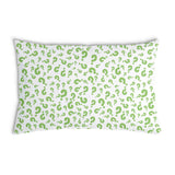 Almohada de salud Signos de interrogación verdes