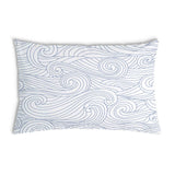 Almohada de salud olas azules