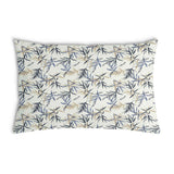 Almohada de salud con patrón de hojas beige