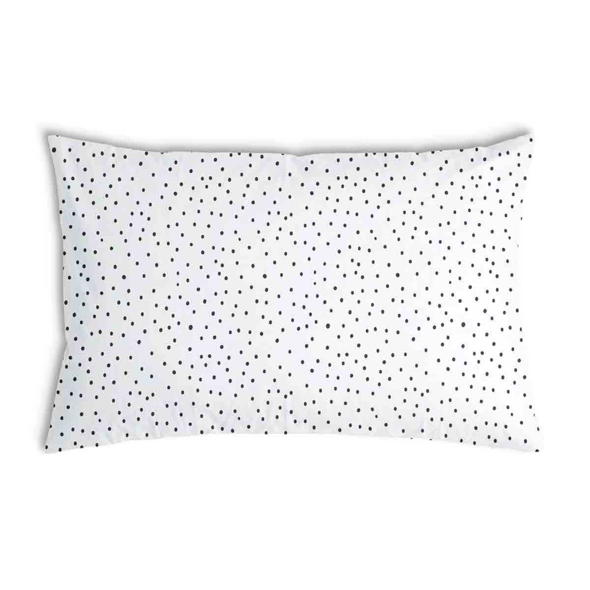 Almohada de salud negra con puntos