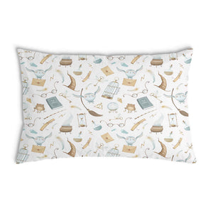 Almohada de salud con funda de algodón blanco cosas mágicas