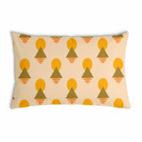 Almohada de salud con formas amarillas