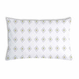 Almohada de salud blanca con círculos verdes