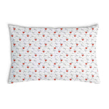 Almohada de salud blanca con inscripción Love