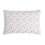 Almohada de salud blanca con inscripción Love