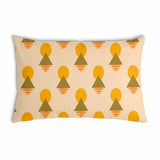 Almohada de salud con formas amarillas