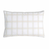 Almohada de salud naranja cuadros verdes