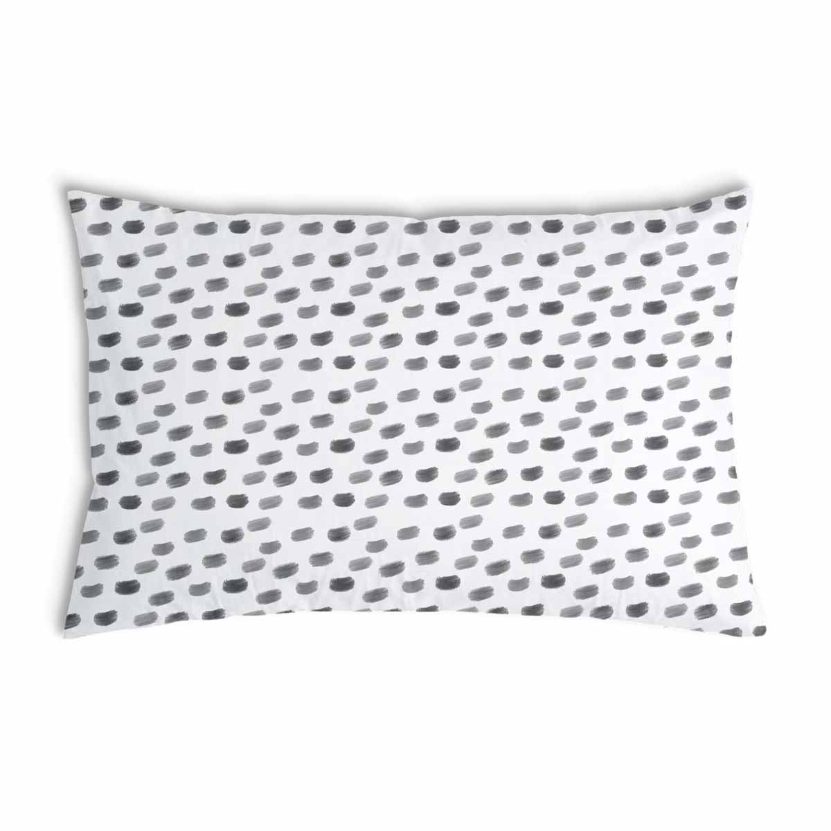 Almohada de salud blanca con manchas grises