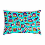 Almohada de salud turquesa con frases