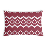 Almohada de salud con patrón navideño rojo
