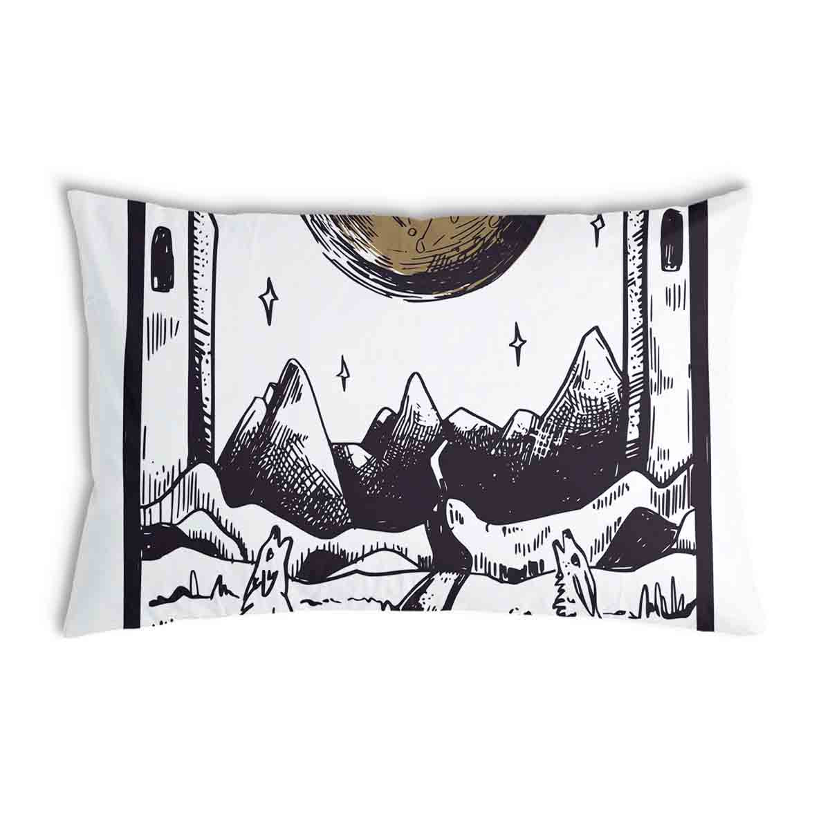 Almohada de salud Lobo y Luna