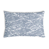 Almohada de salud patrón ondulado azul
