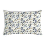 Almohada de salud con patrón de hojas beige