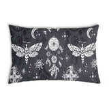 Almohada de salud negra libélula espeluznante